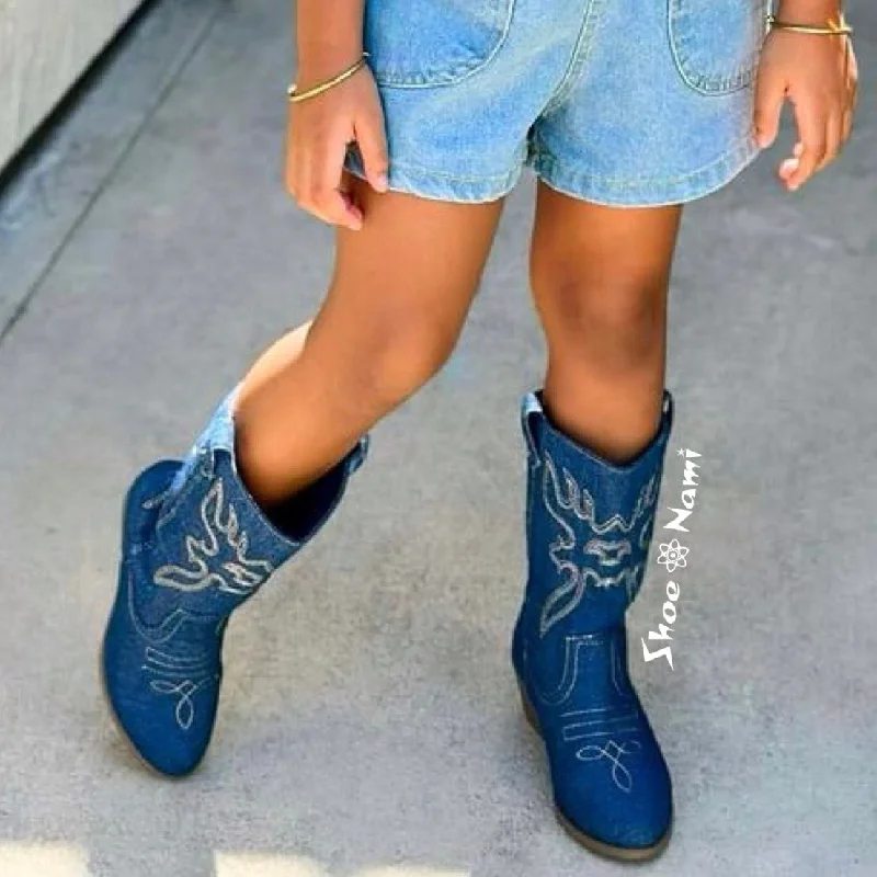 WESTERN-18K KIDS Blue Denim