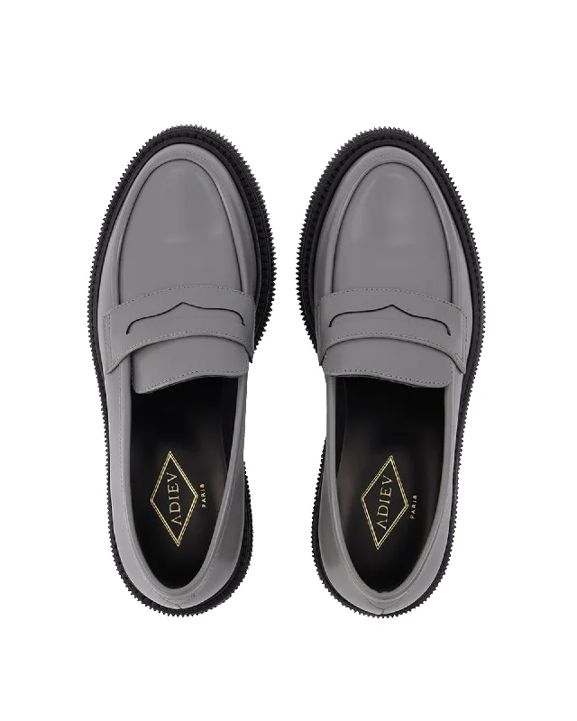 159 Loafers in Grey Leather