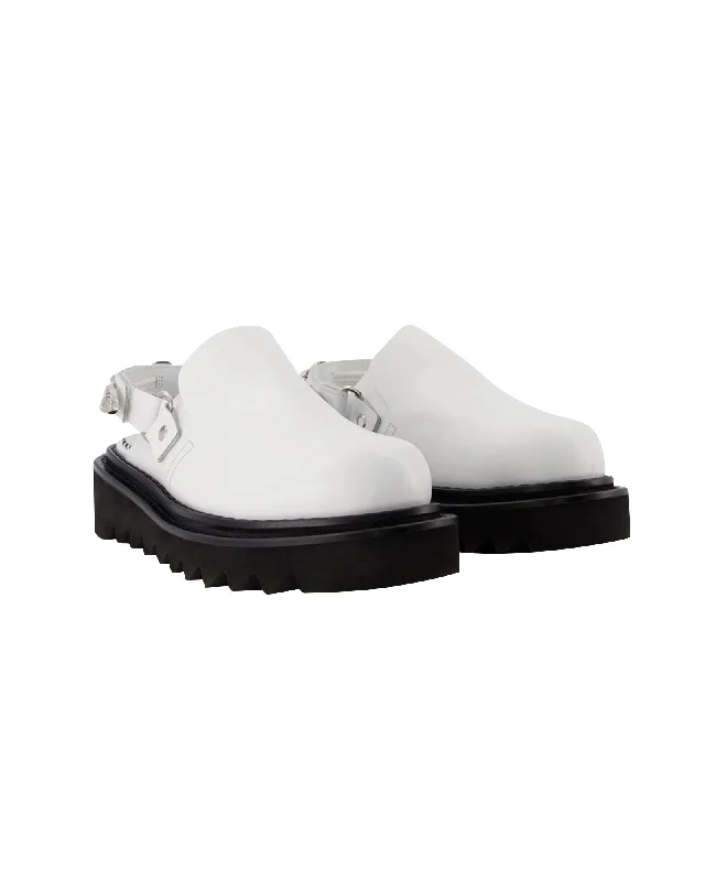 Aj1239 Mules - Toga Pulla - White - Leather