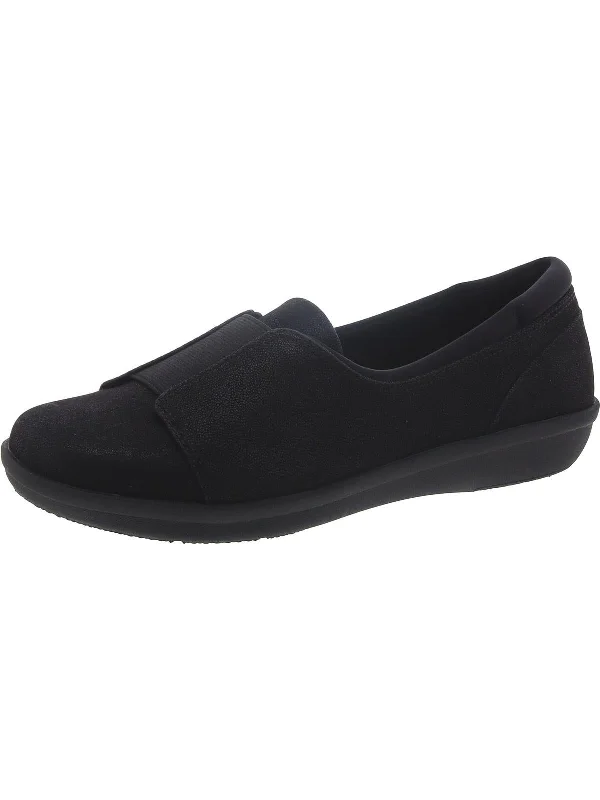 Ayla Band Womens Round Toe Slip On Flats