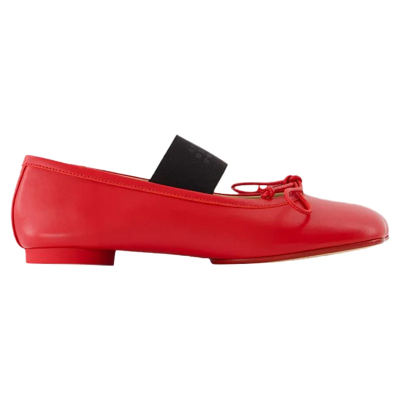 Ballet Ballerinas - MM6 Maison Margiela - Leather - Red