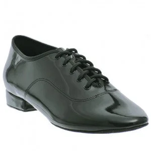 Charles -- Men's Standard Ballroom Oxford -- Black Patent