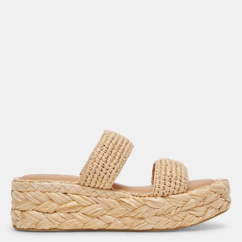 Corla Sandals Lt Natural Raffia