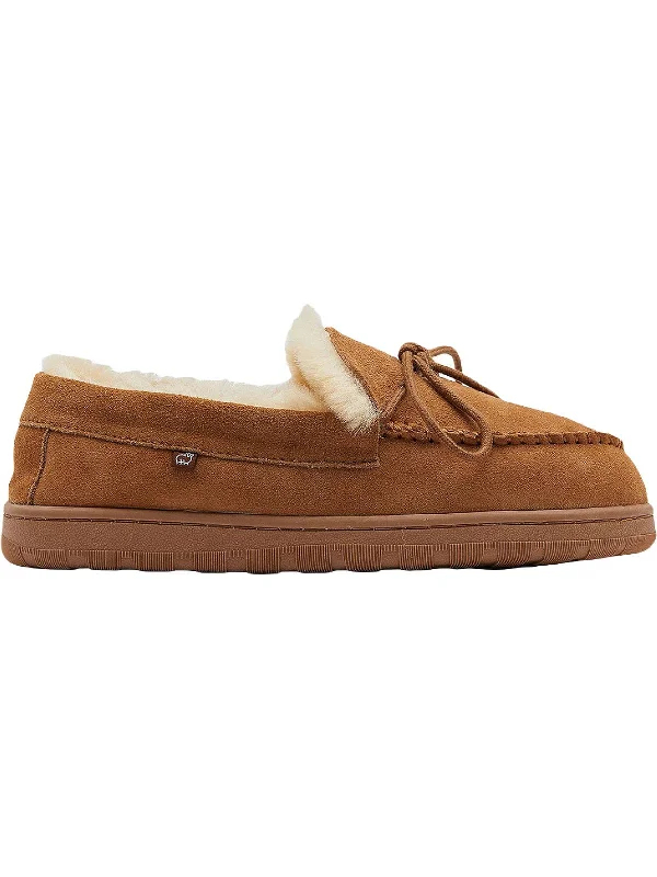 Doubleface Womens Sheepskin Slip On Moccasins