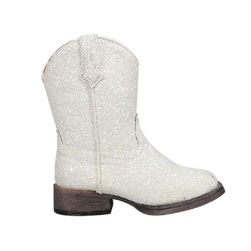 Galore Glitter Square Toe Cowboy Boots (Toddler)