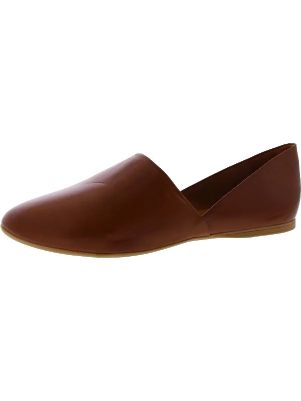 Kimmy Womens Leather Slip On D'Orsay