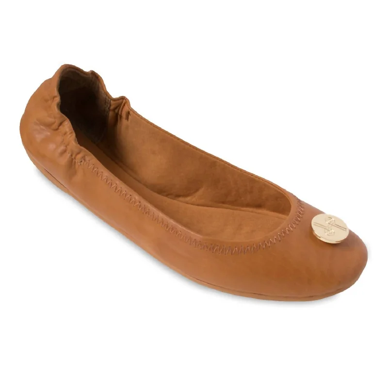 Liv Interchangeable Ballet Flats In Tan