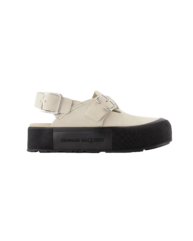 Oversize Flat Shoes - Alexander Mcqueen - Multi - Leather