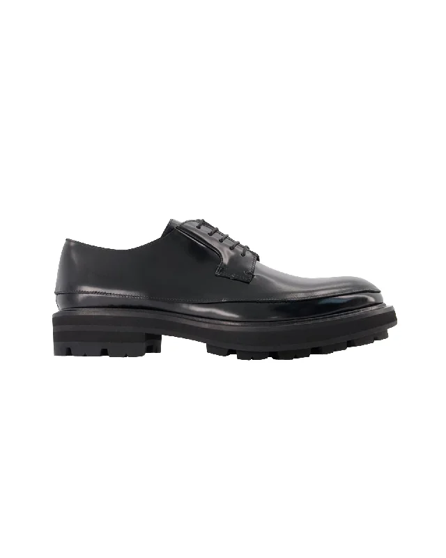 Oversized Loafers - Alexander Mcqueen -  Black - Leather