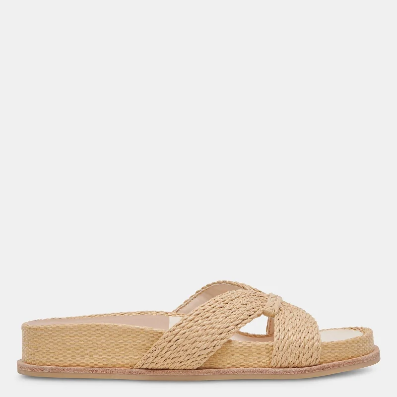 Selda Sandals Lt Natural Raffia