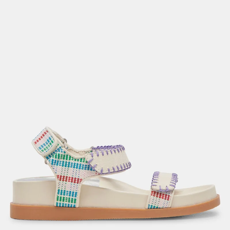 Senora Sandals Ivory Multi Nubuck