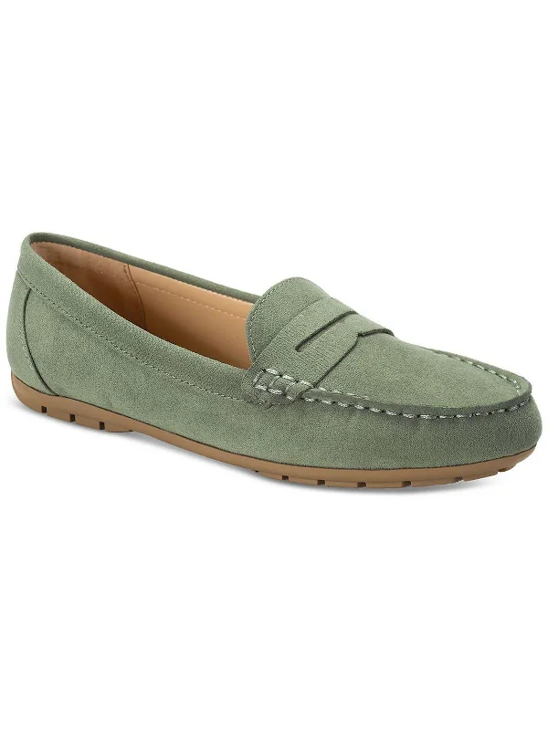 SERAFINAA Womens Faux Suede Slip on Loafers