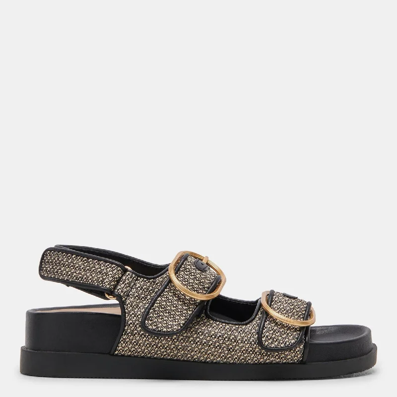 Starla Sandals Black Multi Woven