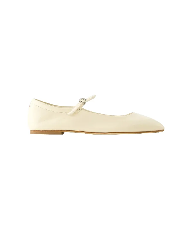 Uma Ballerinas - Aeyde - Leather - Beige