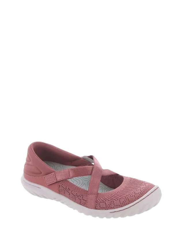 Women's Camila Mary Jane Flat In Rose Shimmer