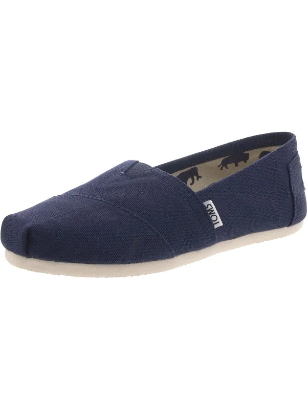 Womens Canvas Slip On Loafers