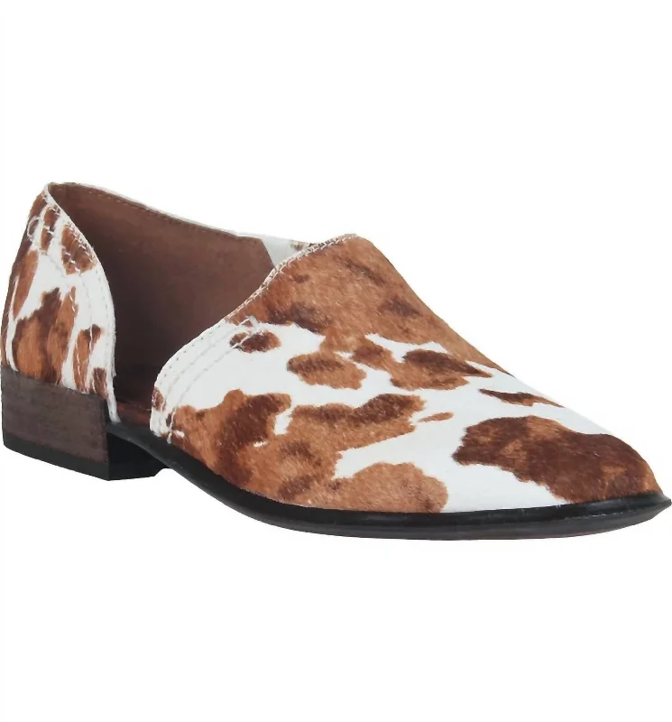 Women's Coyote Shoes - Medium Width In Calf Print