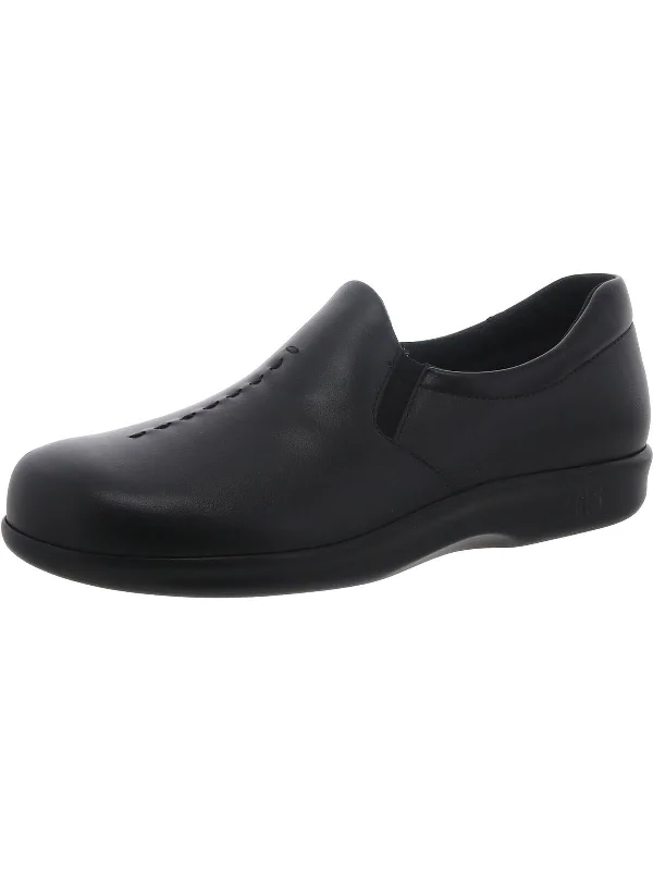 Womens Leather Slip On Loafers