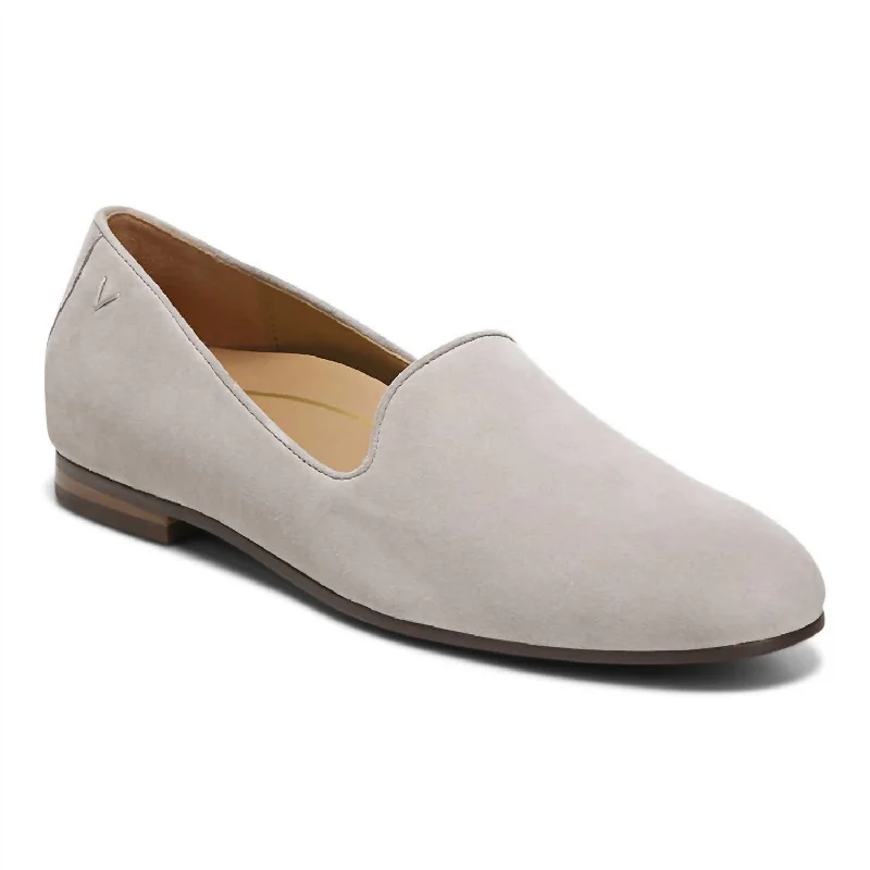 Women's Willa Loafer - Medium Width In Dark Taupe Suede