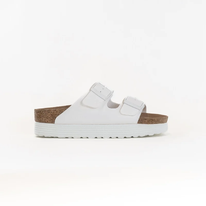 Birkenstock-Papillo Arizona Platform Vegan Birko Flor (Women's) - White