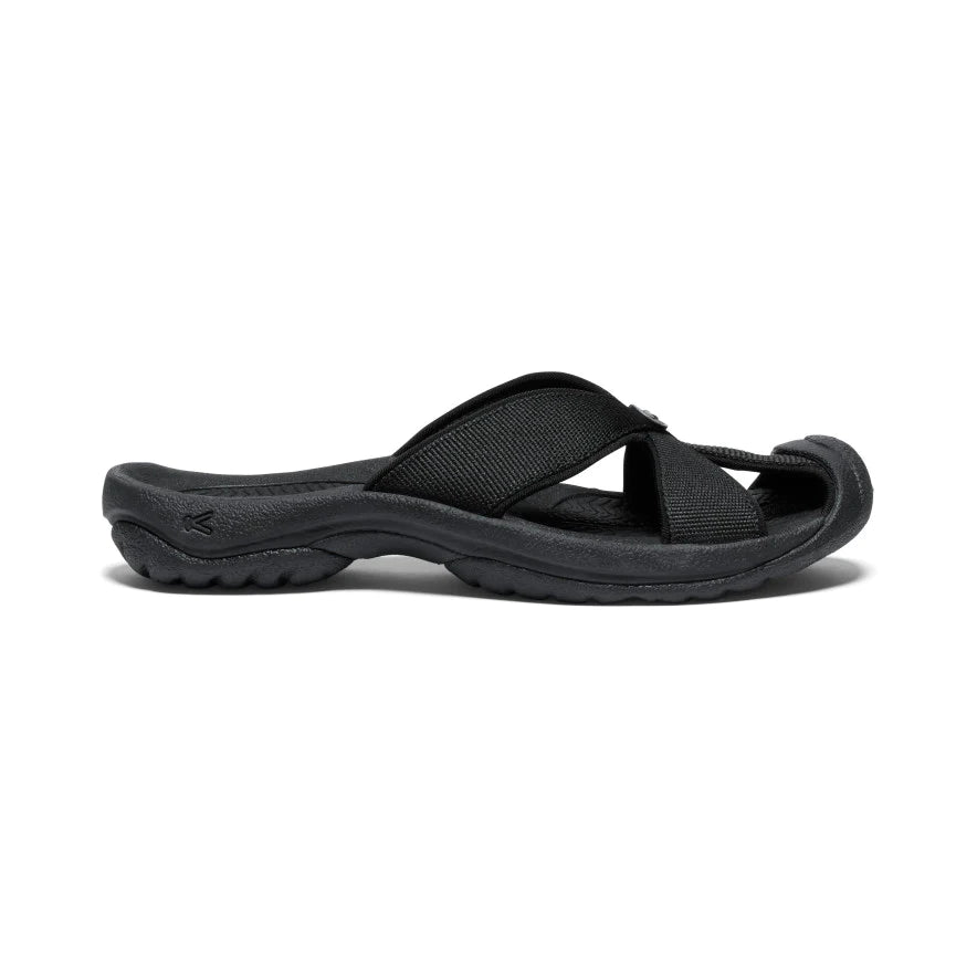 Bali Closed Toed Slide in Black/Steel Grey