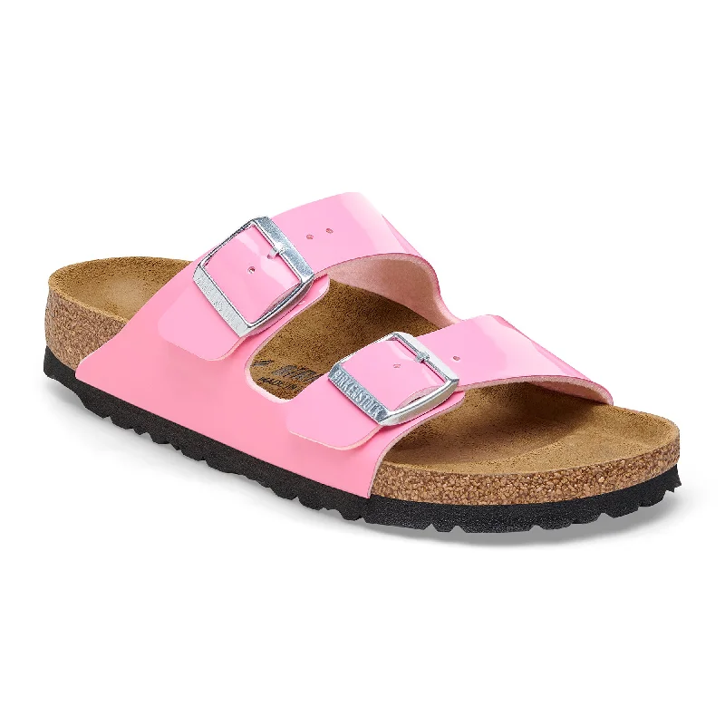 Birkenstock Arizona candy pink patent Birko-Flor