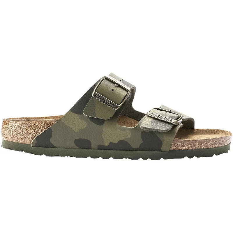 Women's Birkenstock Arizona Desert Soil Camouflage Green Birko-Flor