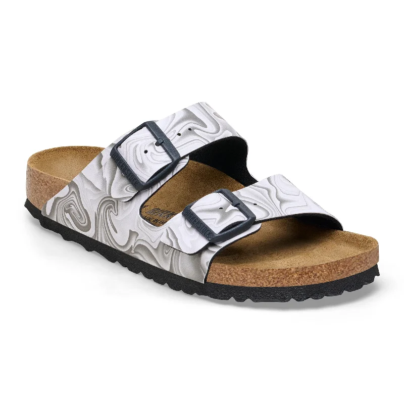 Birkenstock Arizona marble black Birko-Flor