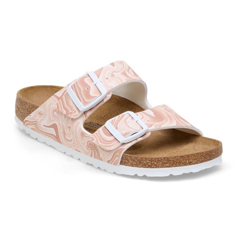 Birkenstock Arizona marble new beige Birko-Flor