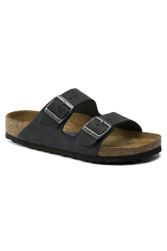 Birkenstock Arizona Oiled Leather in Black