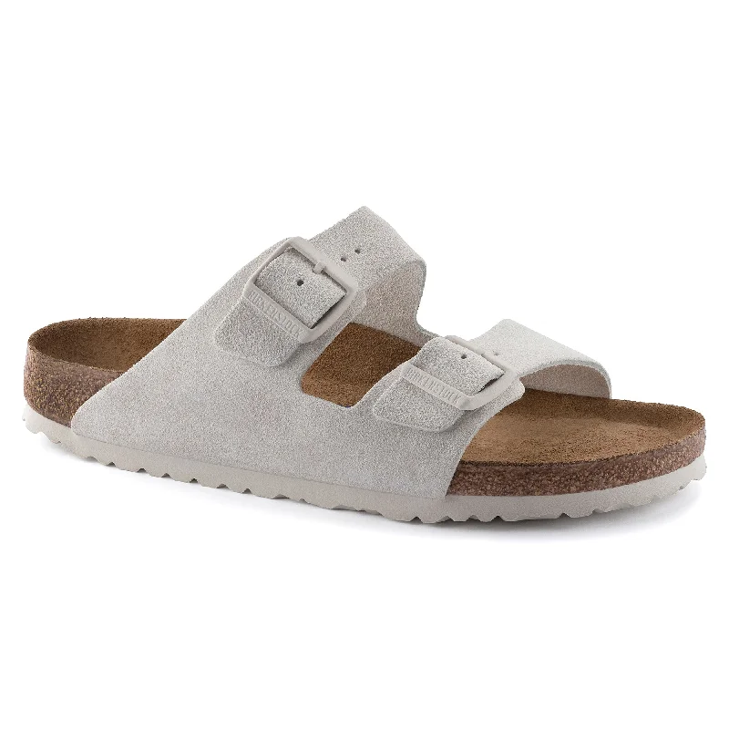 Birkenstock Arizona Soft Footbed antique white suede