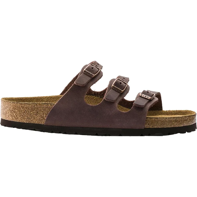 Women's Birkenstock Florida Habana Oiled Leather