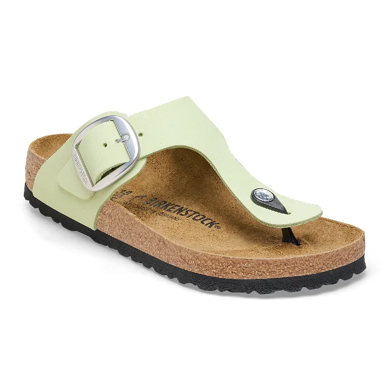 Birkenstock Gizeh Big Buckle faded lime nubuck