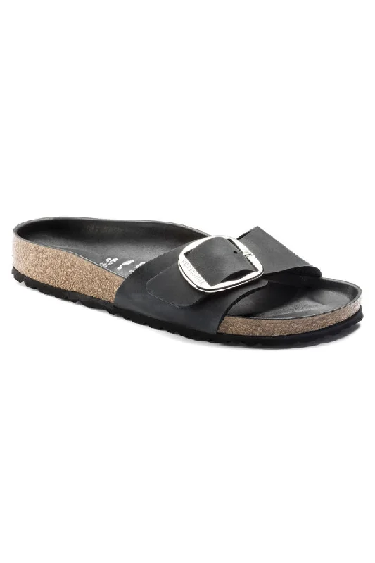 Birkenstock Madrid Big Buckle in Black