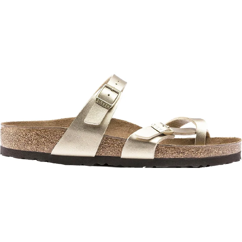 Women's Birkenstock Mayari Gold Birko-Flor