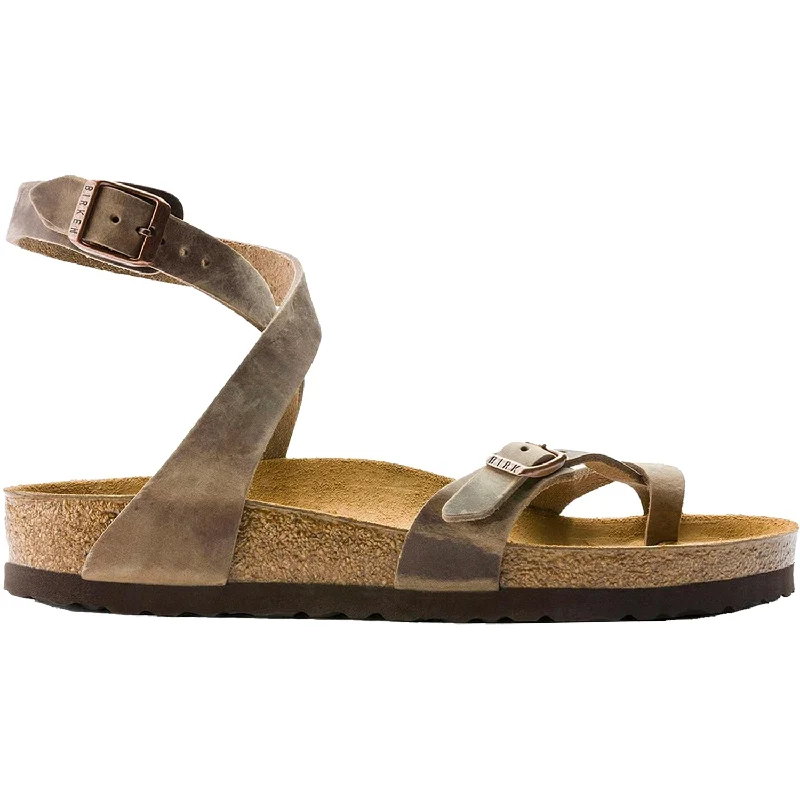 Women's Birkenstock Yara Tobacco Oiled Leather