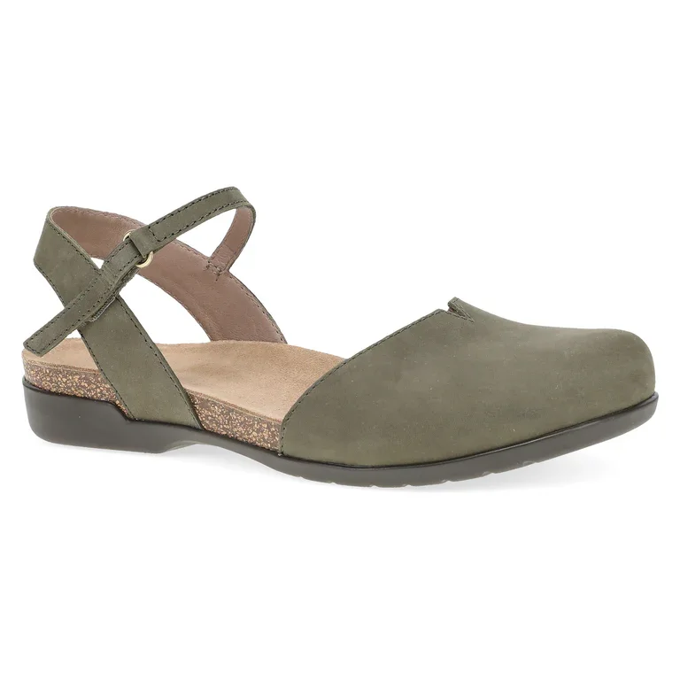 Rowan Closed Toe Sandal in Ivy