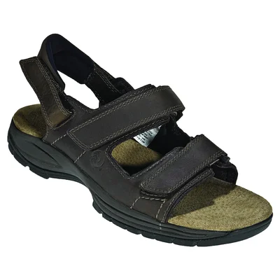 St Johnsbury Brown Walking Sandal B Width in Brown