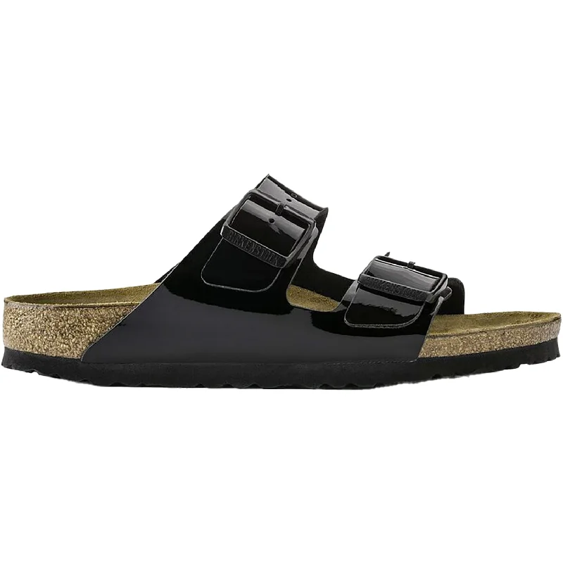 Women's Birkenstock Arizona Black Patent Birko-Flor