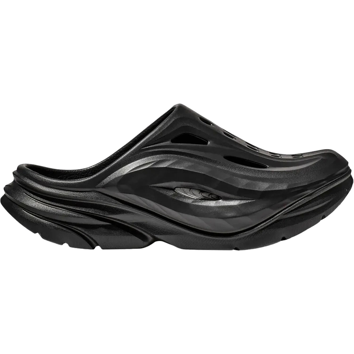 UNISEX HOKA ORA RECOVERY MULE | BLACK / BLACK