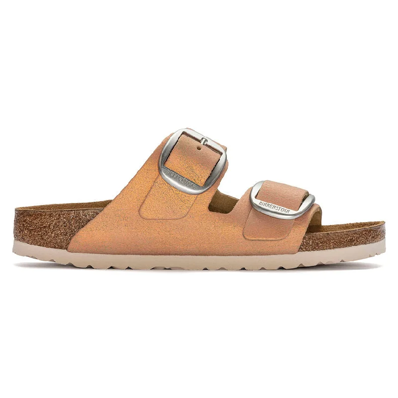 WOMEN'S BIRKENSTOCK ARIZONA BIG BUCKLE | WASHED METALLIC CORAL