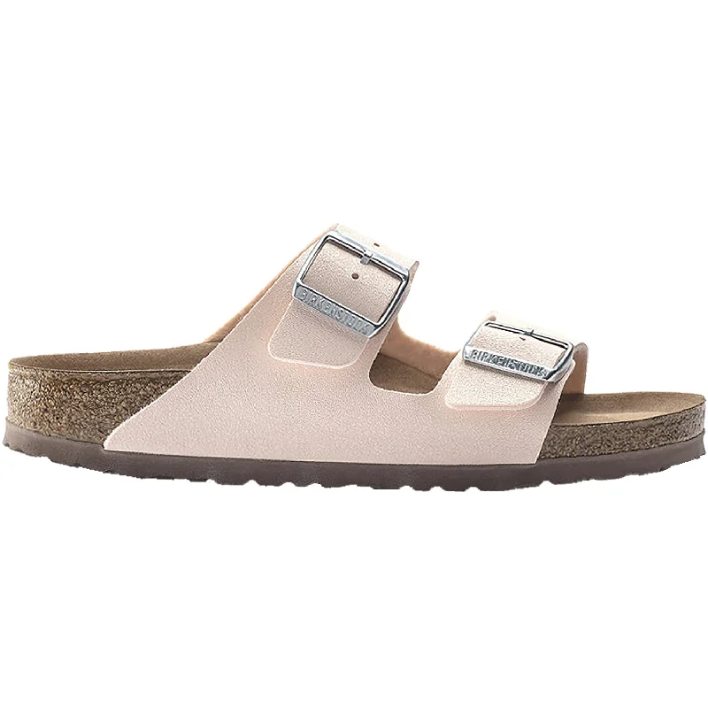 Women's Birkenstock Arizona Vegan Light Rose Birkibuc