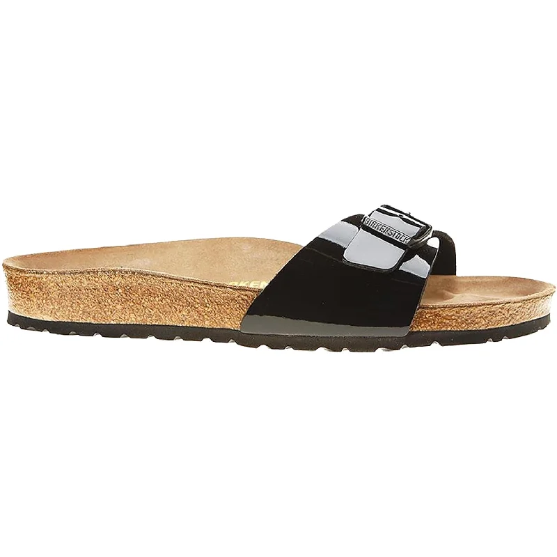 Women's Birkenstock Madrid Black Patent Birko-Flor