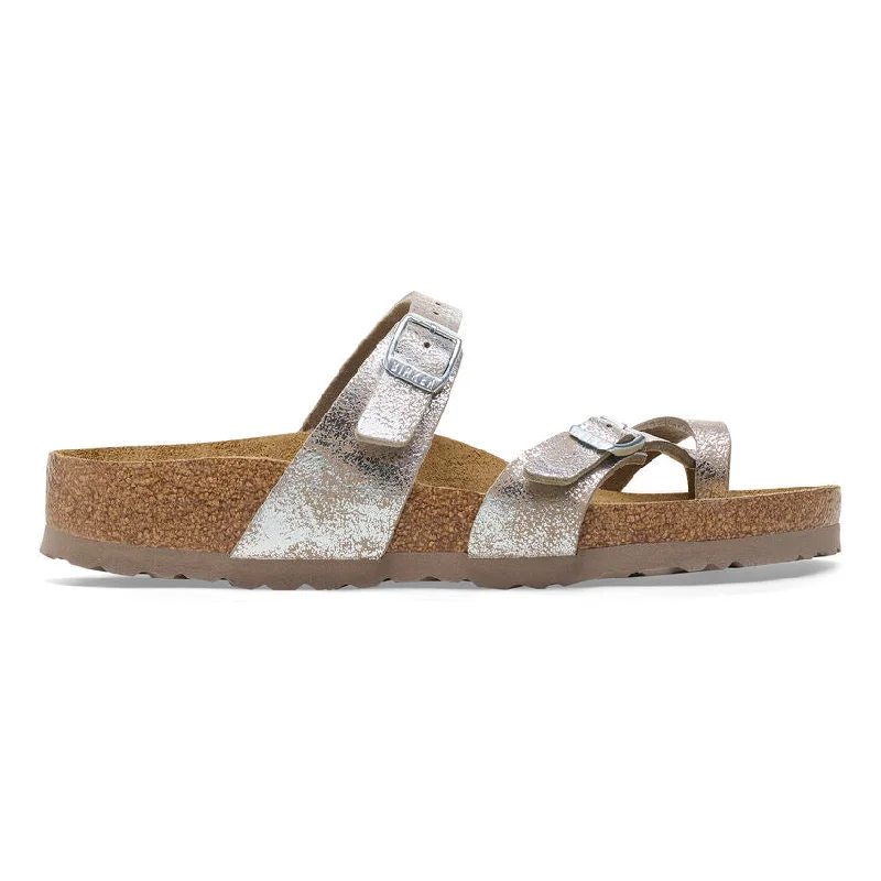 WOMEN'S BIRKENSTOCK MAYARI SANDAL | WASHED METALLIC SILVER