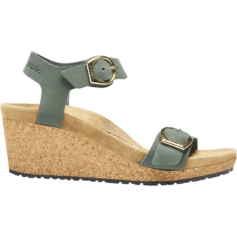 Women's Birkenstock Papillio Soley Thyme Nubuck