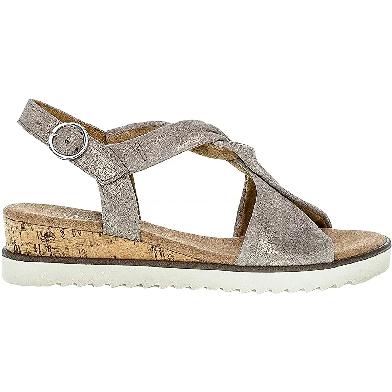 Women's Gabor 2.751.95 Taupe Metallic Leather