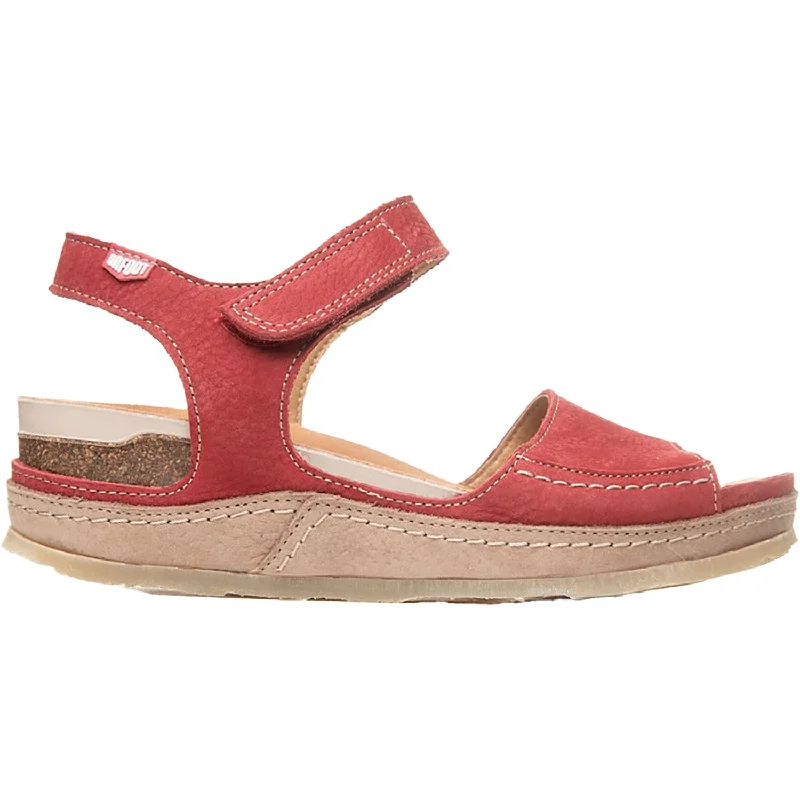 Women's On Foot 240 Vegas Rojo Red Pebble Suede