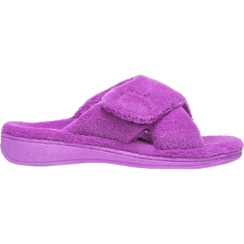 Women's Vionic Relax Purple Cactus Terrycloth