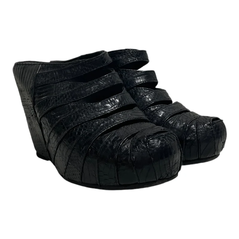 Rick Owens/Heels/US 6/Animal Pattern/Leather/BLK/SNAKE SKIN