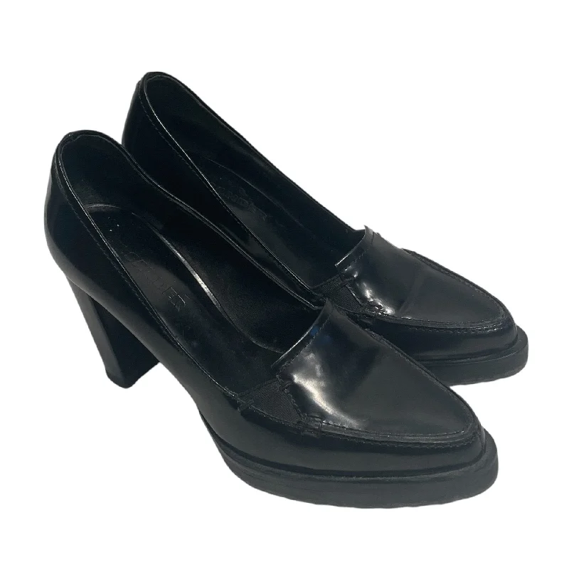 JIL SANDER/Heels/EU 37.5/Leather/BLK/